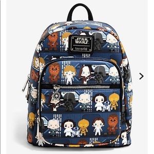 NWT Loungefly Star Wars Disney Chibi mini backpack